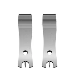 Mini tijeras de pesca con limpiador de anzuelos inoxidable