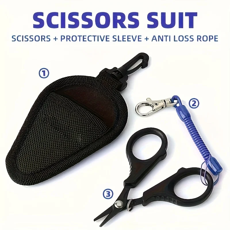 Tijeras de pesca acero inoxidable antiherrumbre cortador de línea - imagen 3