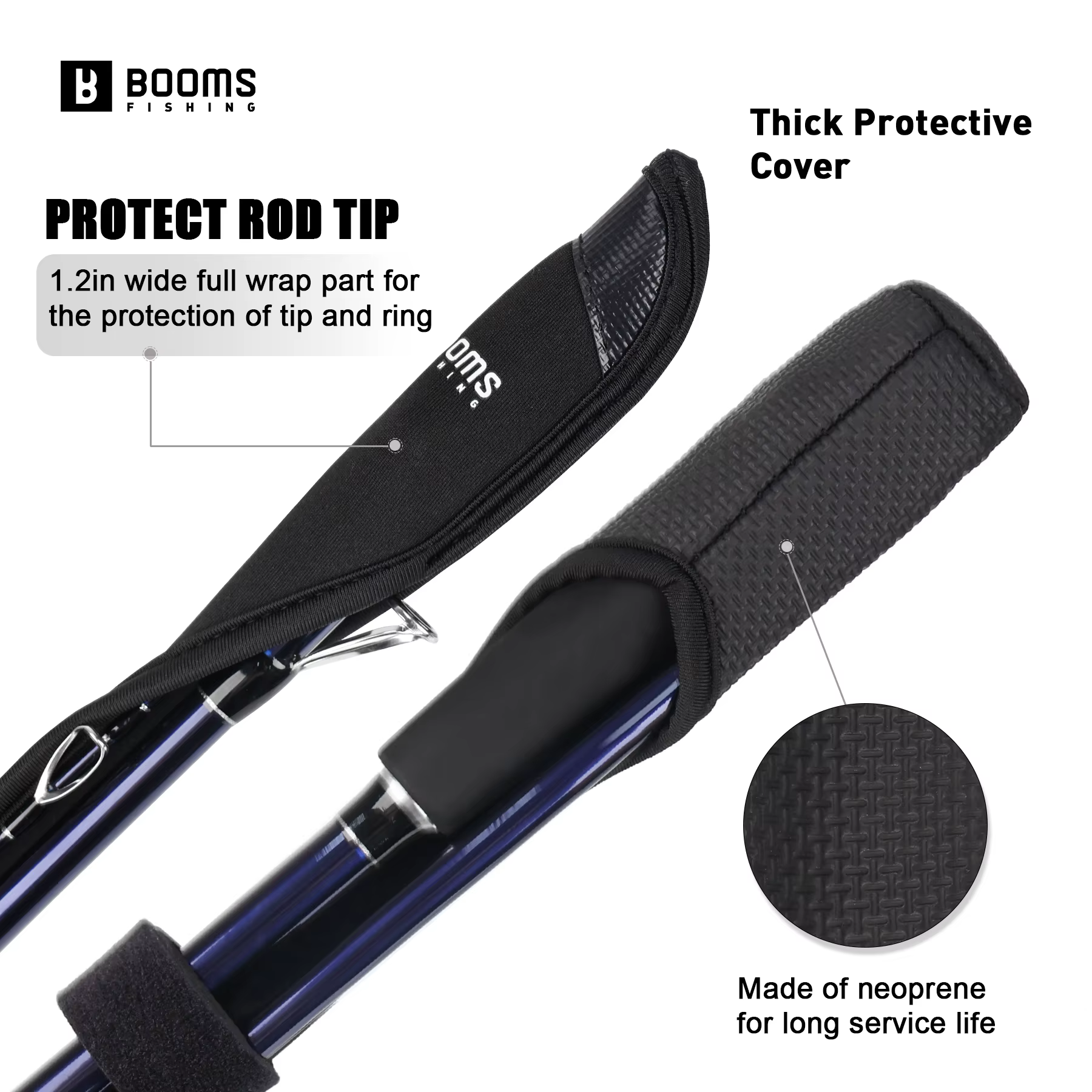 Booms Soporte de Caña Ajustable Bolsa Cinturón – Portátil Protector - imagen 4