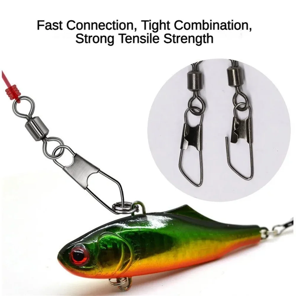 Conector con enclavamiento para montajes de pesca