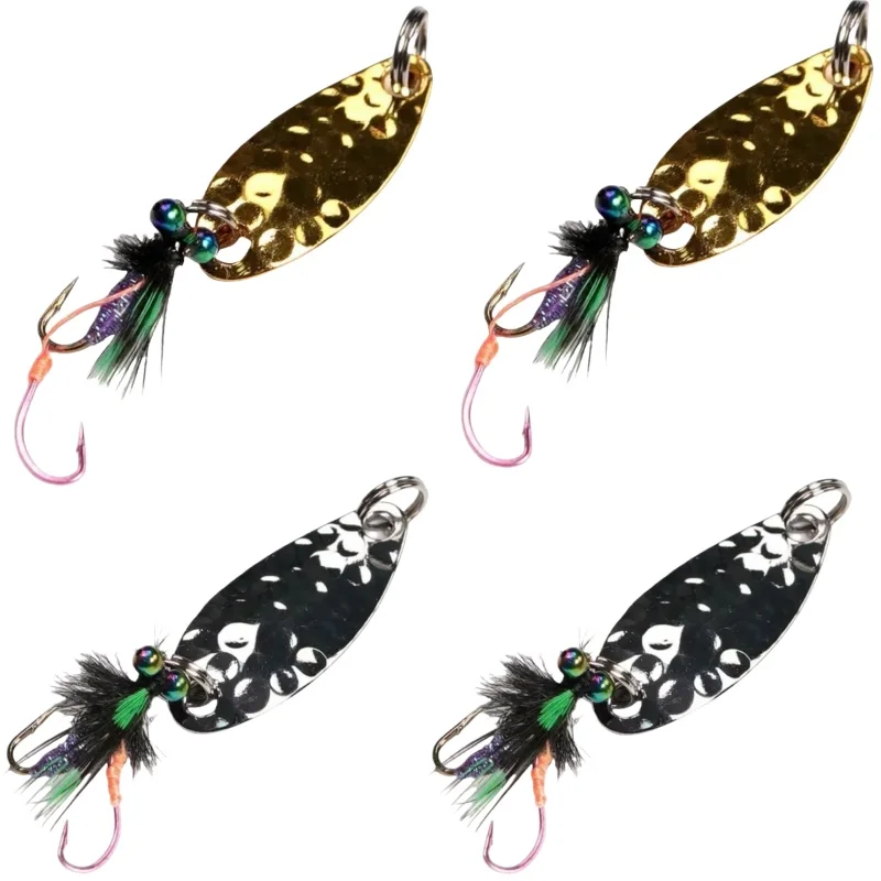 Wondersee Cucharas Giratorias Metálicas para Trucha y Salmón - imagen 2