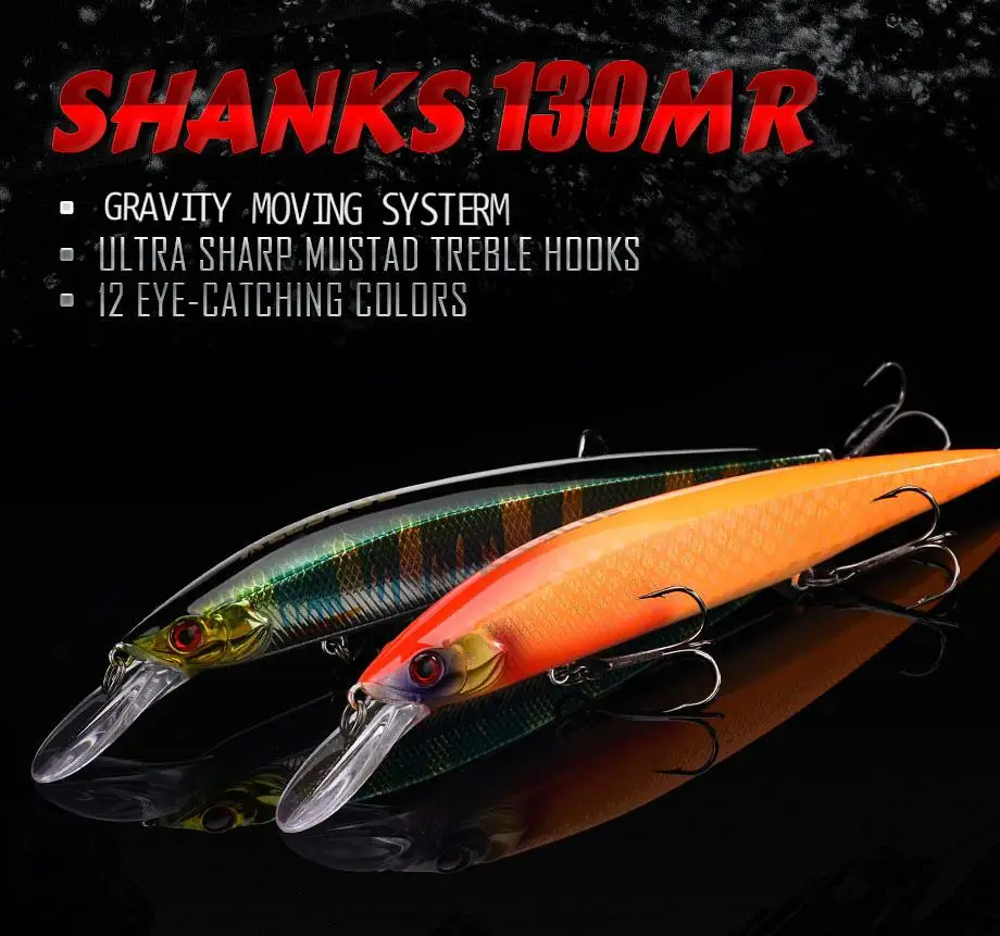 ALLBLUE SHANKS 130MR SP vista frontal del señuelo