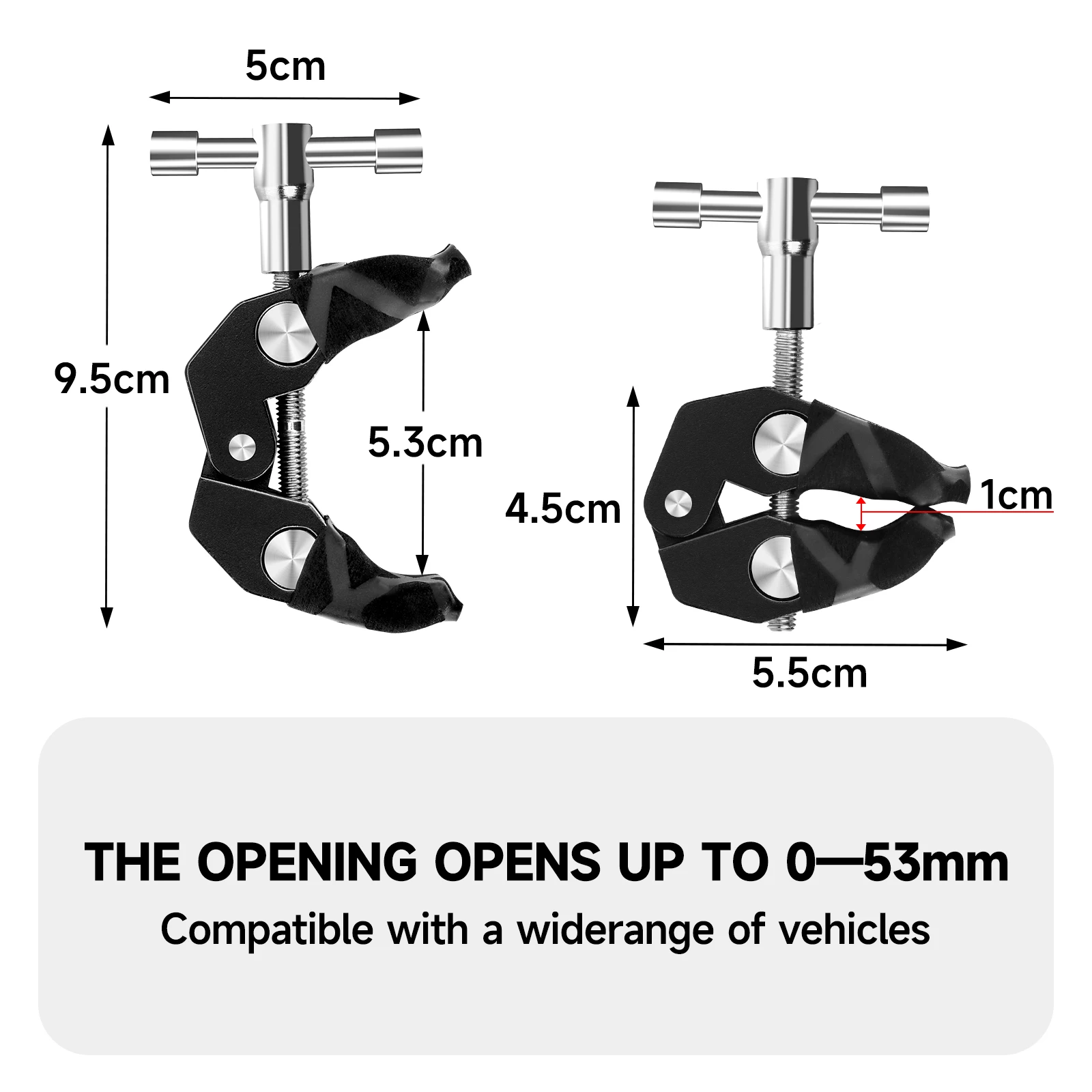 SANLIKE Abrazadera de baca para lona – Resistente superclamp para SUV y camping - imagen 3