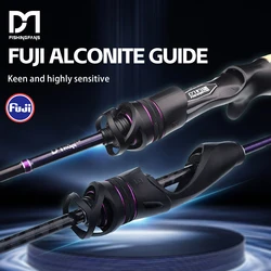 Caña ultraligera FISHINGFANS Qingxiu con guías Alconite y corcho Fuji
