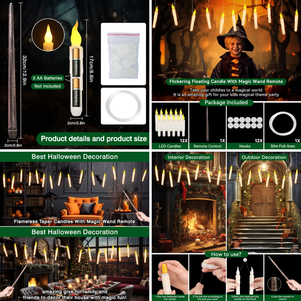 Luces LED flotantes para pesca nocturna con mando remoto y parpadeo - imagen 5