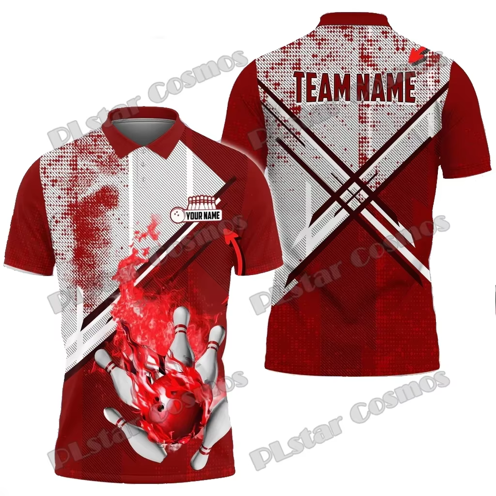 Polo Flamame pesca con estampado 3D de bolos personalizable - imagen 2