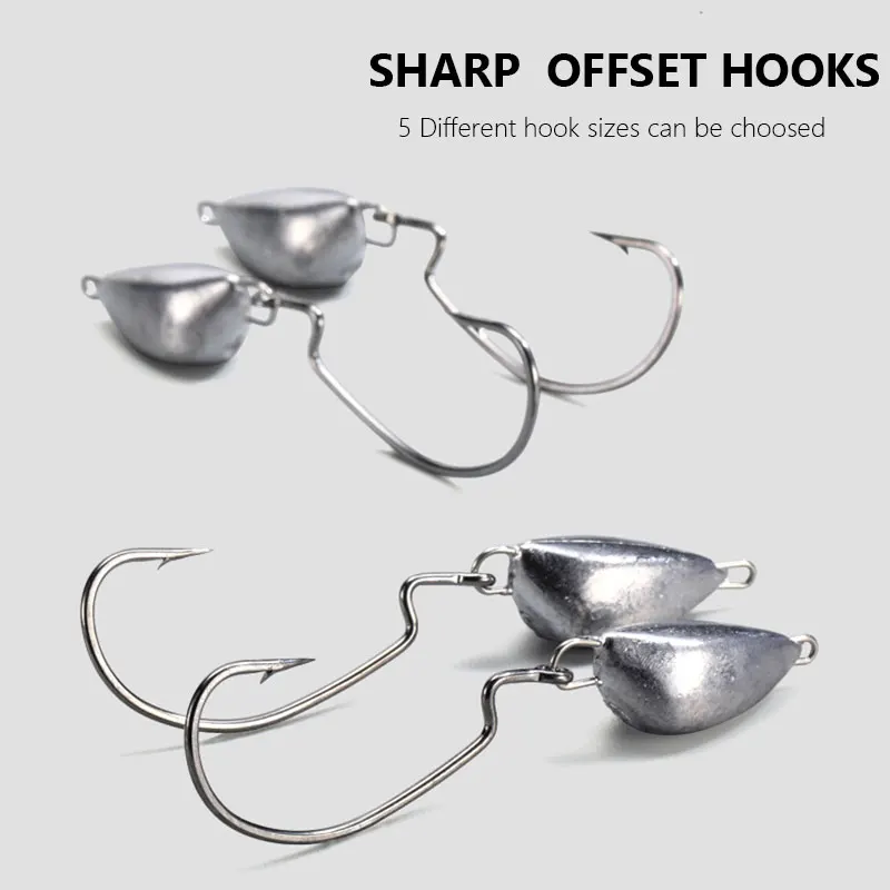 Jig Head para pesca profunda con plomos giratorios tipo bala