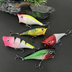 Topwater Popper flotante duro de alto impacto para lubina y lucio