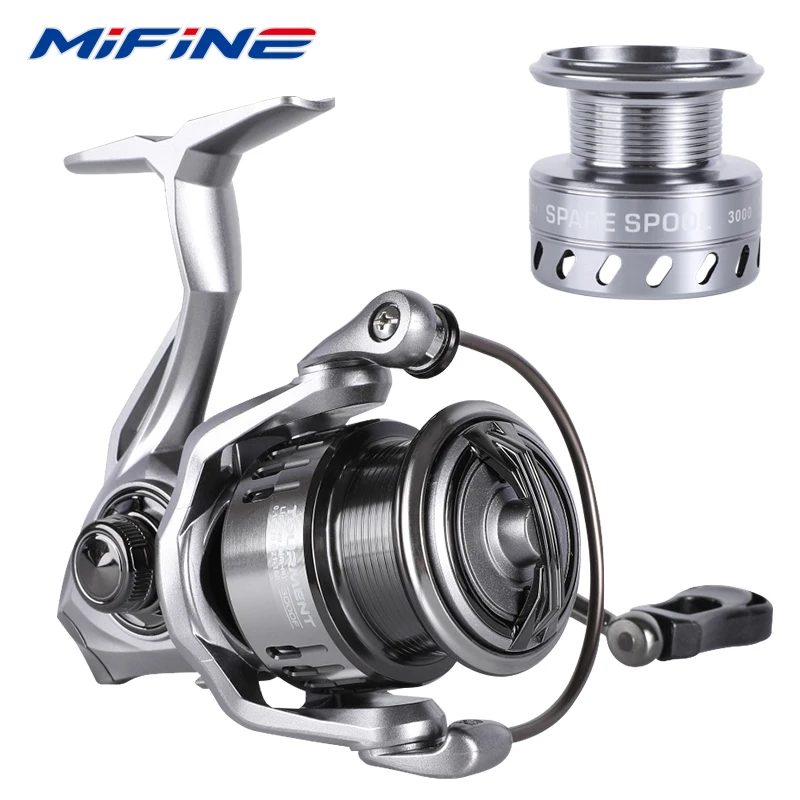 Carrete giratorio MIFINE TOURMENT para pesca de lubina y trucha - imagen 2
