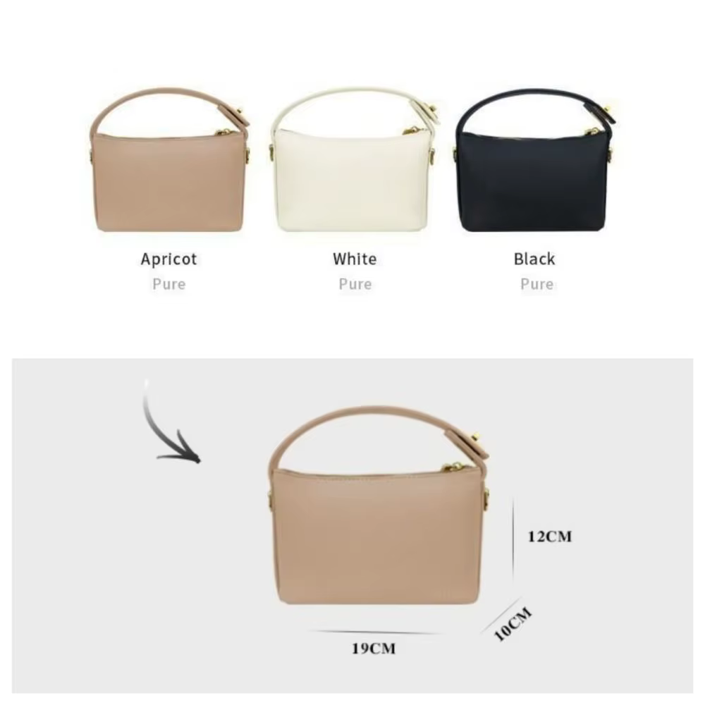 Bolso bandolera retro mujer piel suave pequeño cuadrado elegante - imagen 3