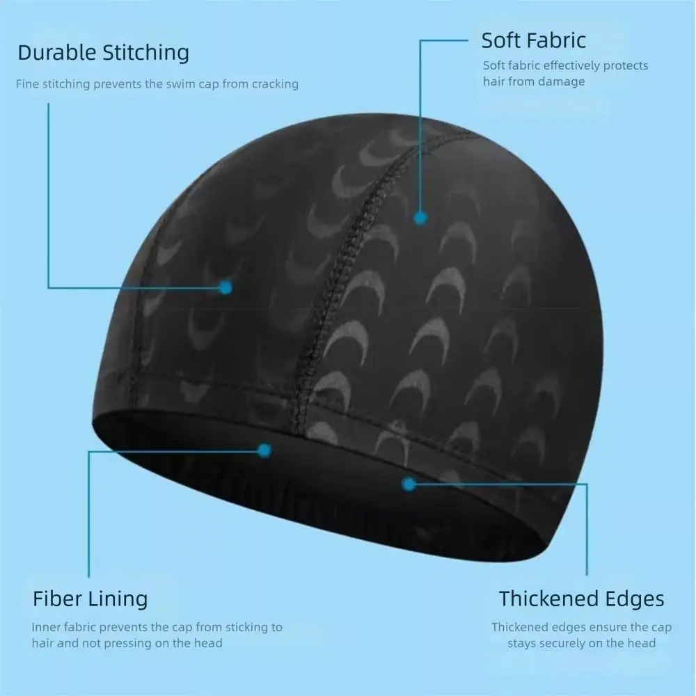 Gorro colocado para nadar: ajuste sobre el cabello