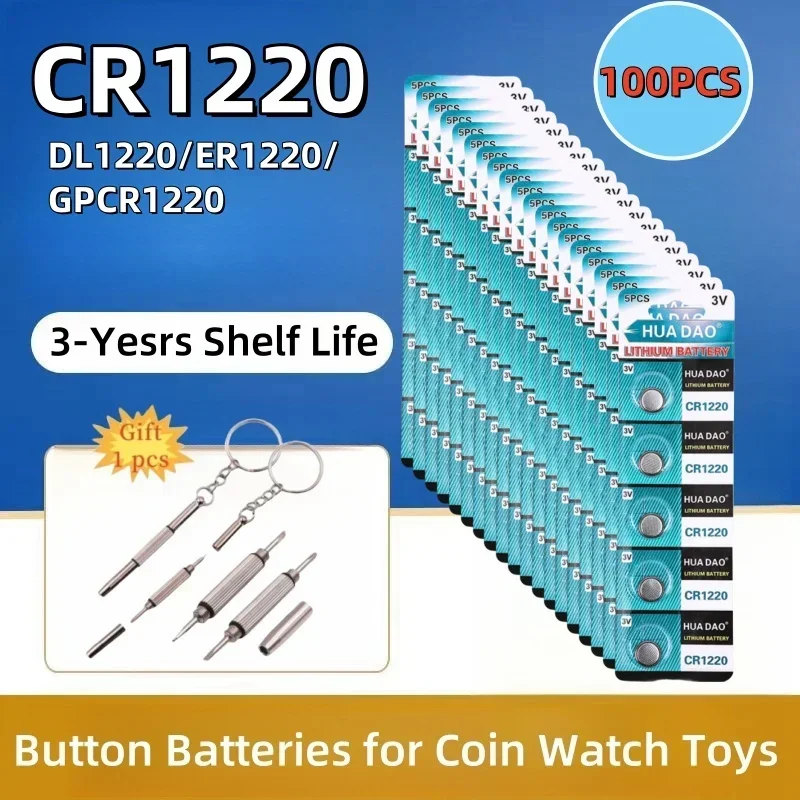 Batería CR1220 de litio 3V para relojes y calculadora - imagen 2