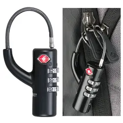 Candado TSA con cable de acero para equipaje con combinación
