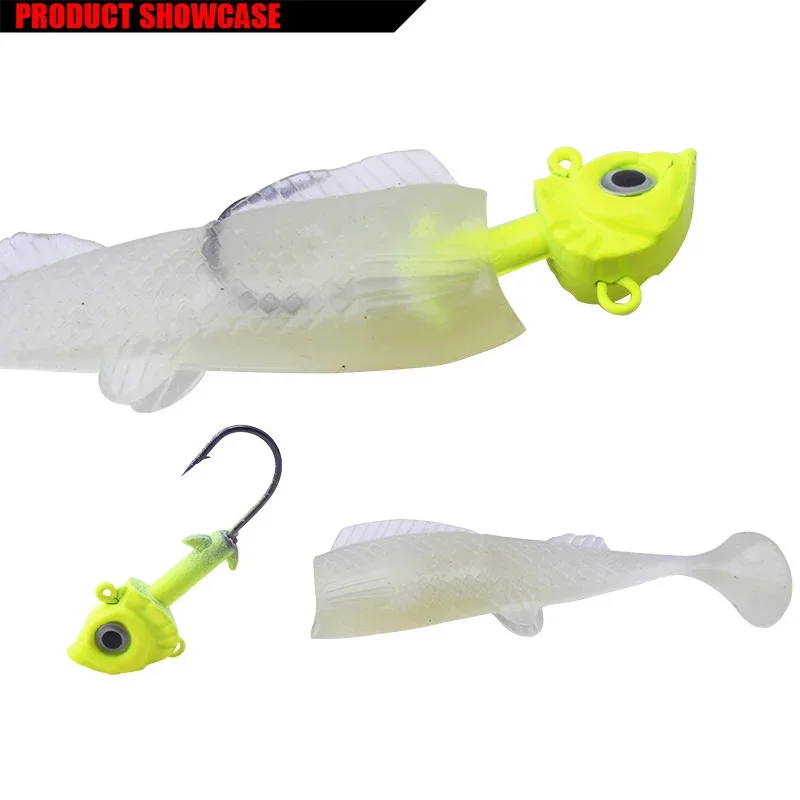 Señuelo Wobbler luminoso para lucio de cebo blando con gel de sílice - imagen 2