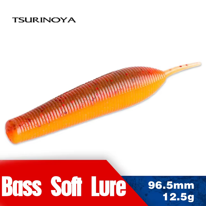 TSURINOYA Señuelo blando pesado para lubina – Vinilo largo sin plomo - imagen 3