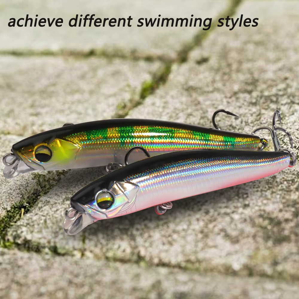 Señuelo Jerkbait vinilo hundimiento lento – Wobbler minnow para lucio - imagen 4
