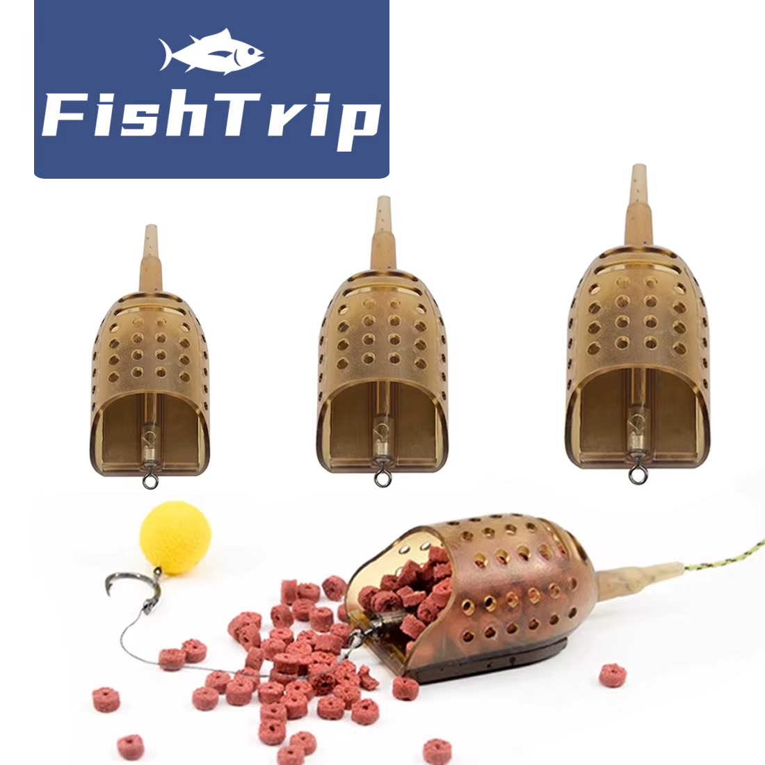 FishTrip Alimentador de Pellets para Carpa – Jaula Spod en Línea - imagen 5