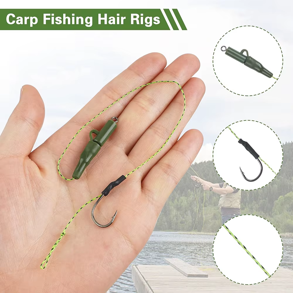 Aparejo de pelo para carpa – Anzuelo preamarrado Boilie - imagen 4