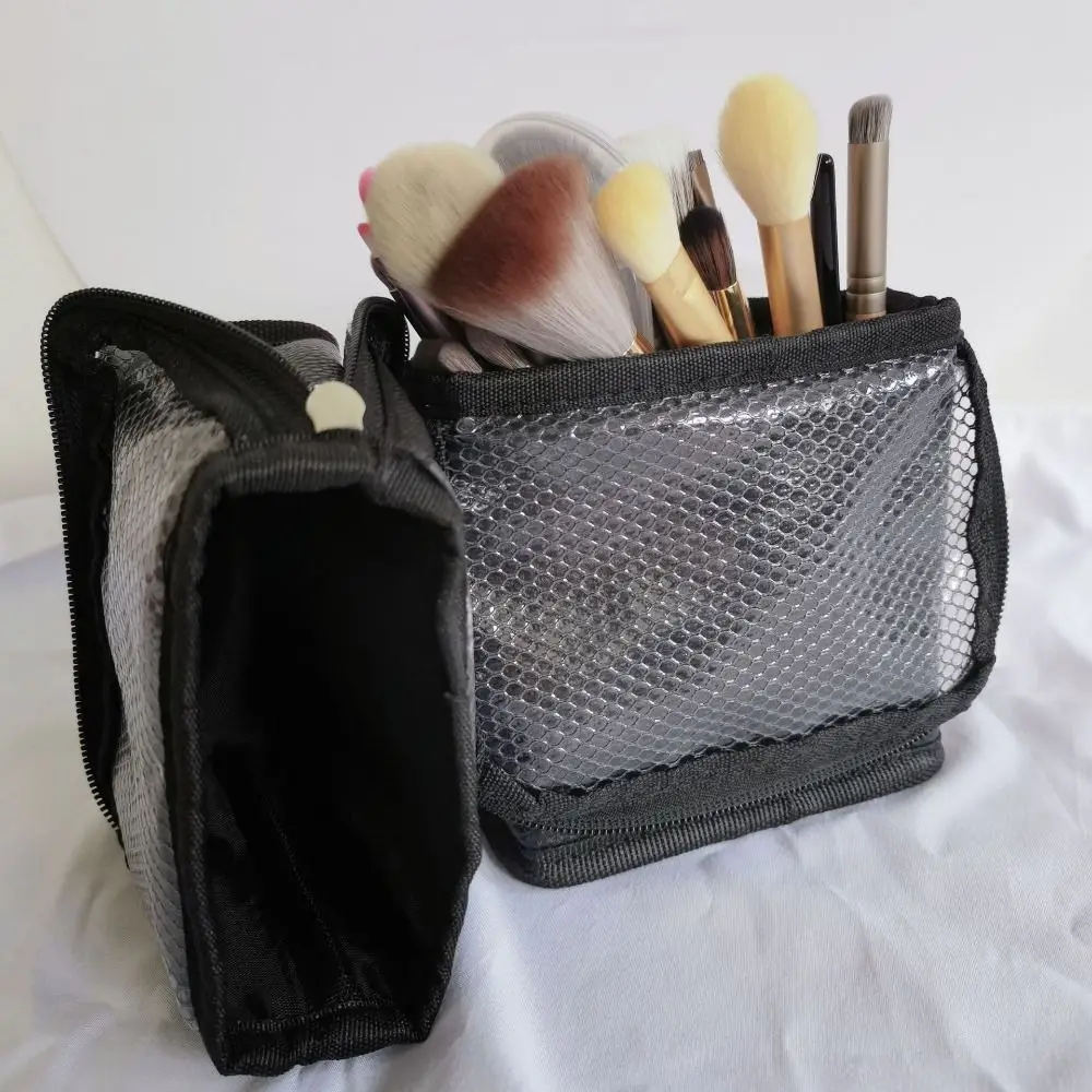 Bolsa impermeable para brochas de maquillaje vertical plegable - imagen 2