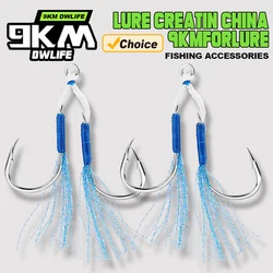 Anzuelos de asistencia tungsteno para jigging de atún en agua salada