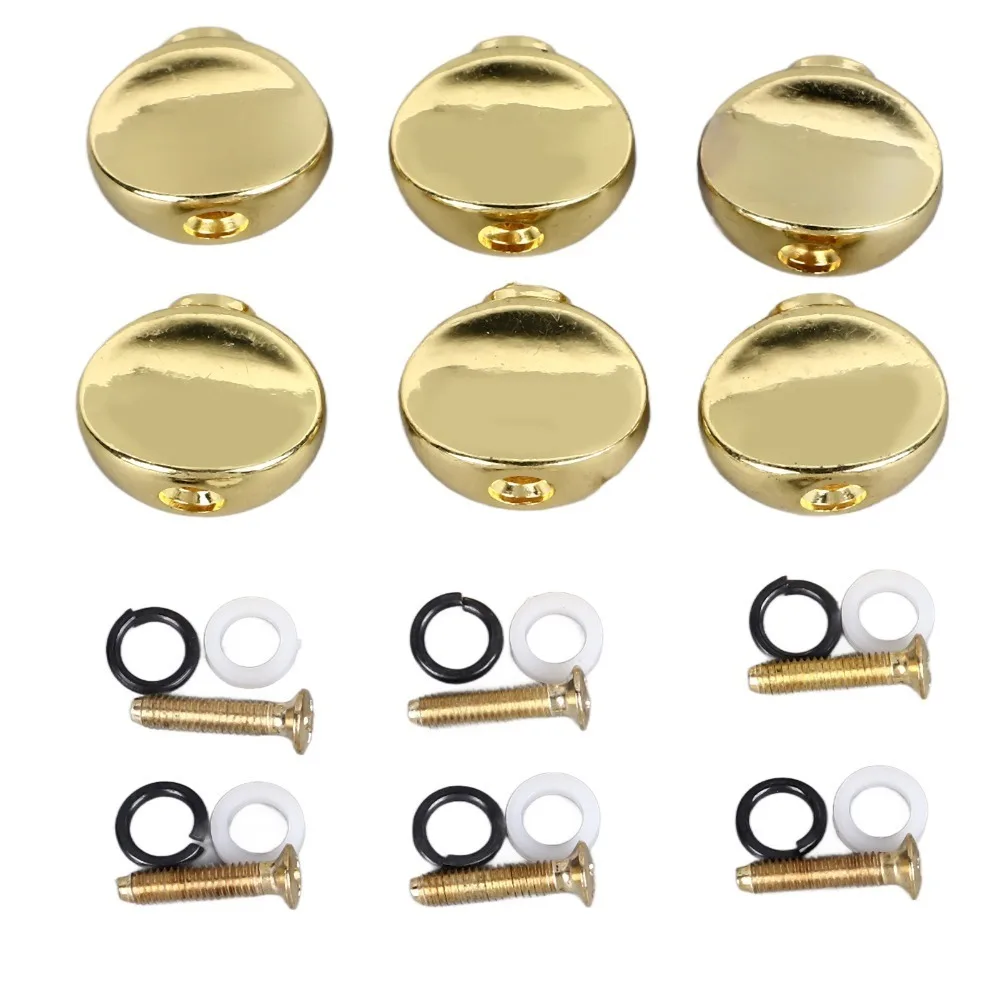 Botones de afinación guitarra ovalados pequeños Plata Oro Negro - imagen 4