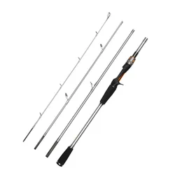 Caña de carbono portátil de acción rápida para spinning y casting