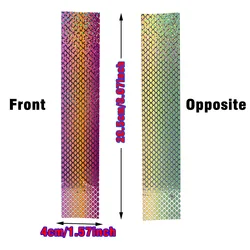 Señuelo con escamas y film láser multicolor para DIY pesca litoral