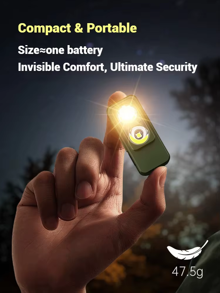 Linterna frontal recargable USB D con sensor de movimiento y clip - imagen 4