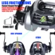Carrete Baitcasting para agua salada estanco base metálica - imagen 5
