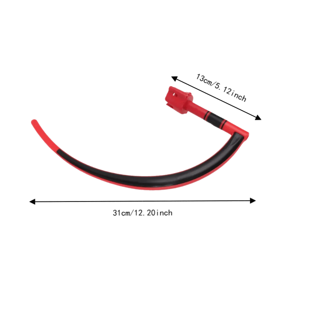 Entrenador de swing curvo de goma rojo/negra con fijación - imagen 4