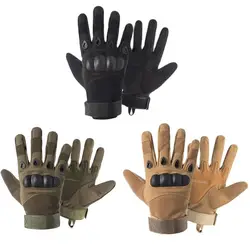 Guantes tácticos de dedo completo para caza ciclismo y motocicleta