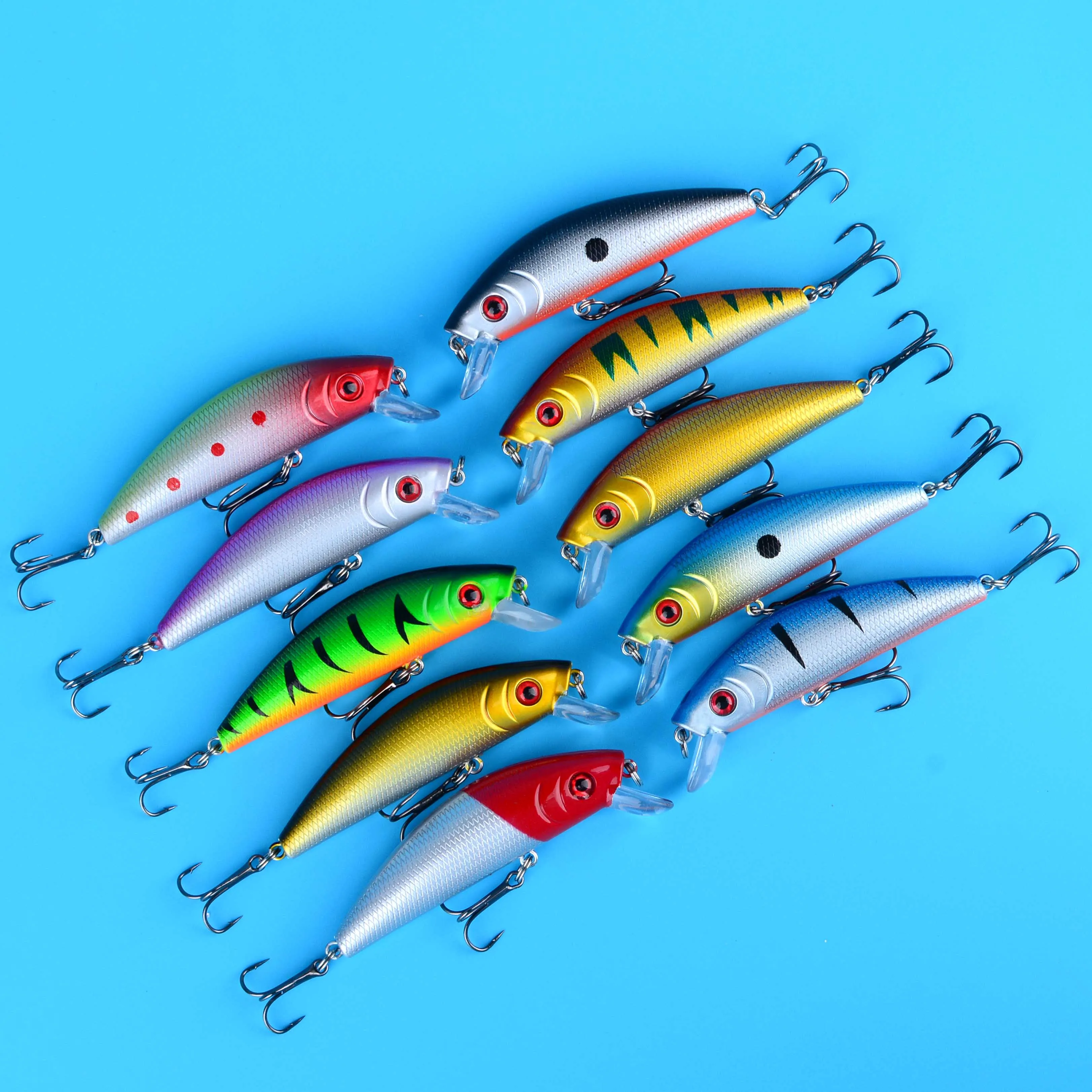 Wobbler Minnow cebo duro con Jig – alimentador de peces - imagen 3