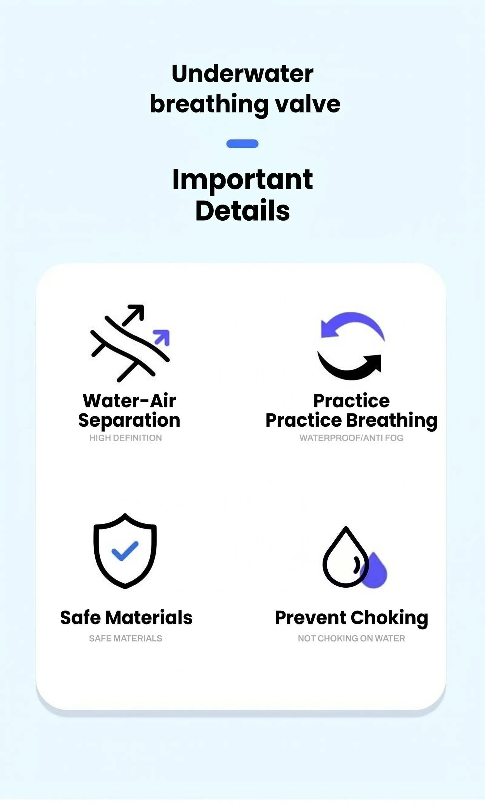 Respirador y tubo de respiración para snorkel