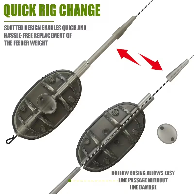 Soporte para cebo de tubo largo y corto con cambio rápido de peso - imagen 2