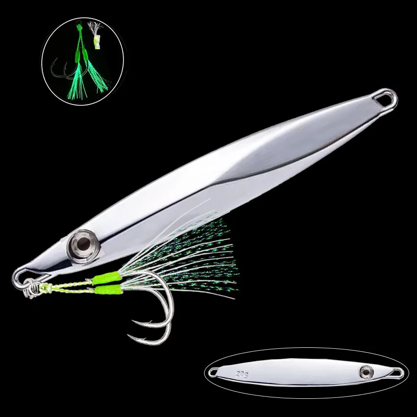 Señuelo de jigging con anzuelo para lubina y atún en agua salada - imagen 3