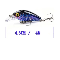 Crankbait flotante de plástico duro para trucha, bass y lucio