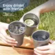 Taza de cerveza de titanio mate para camping y senderismo - imagen 2
