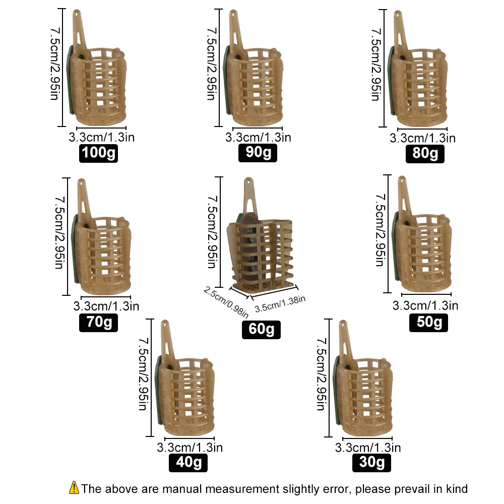 Detalle de las cabezas de hierro y tapones del kit feeder FTK
