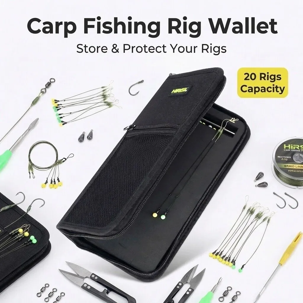 Cartera Hirisi para hair rigs de carpa con ligas y anzuelos - imagen 3