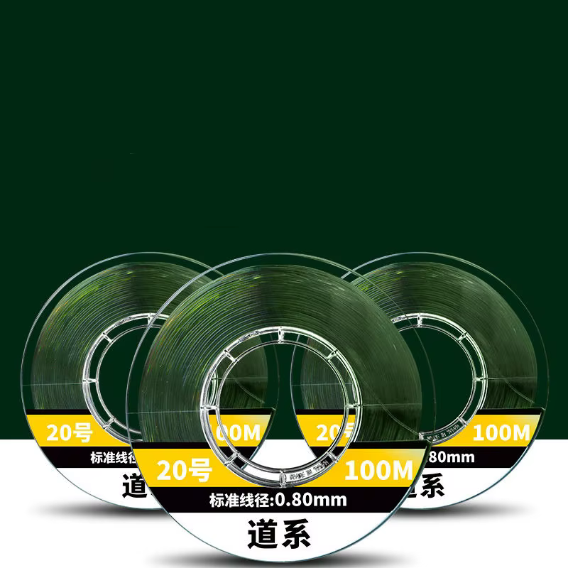 Línea de nailon para carpa negra 100 m - tippet ultrarresistente