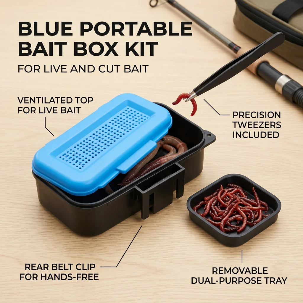 Caja cebo vivo transpirable y duradera para agua salada y dulce - imagen 3