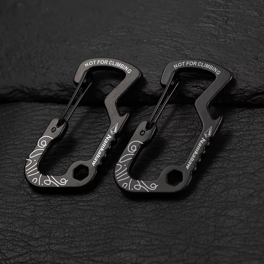 Ganchos de pesca en D con resorte de metal para exterior - imagen 5