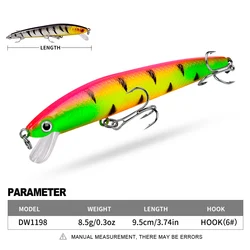 Proberos Crankbait señuelo duro flotante para lubina con nado realista