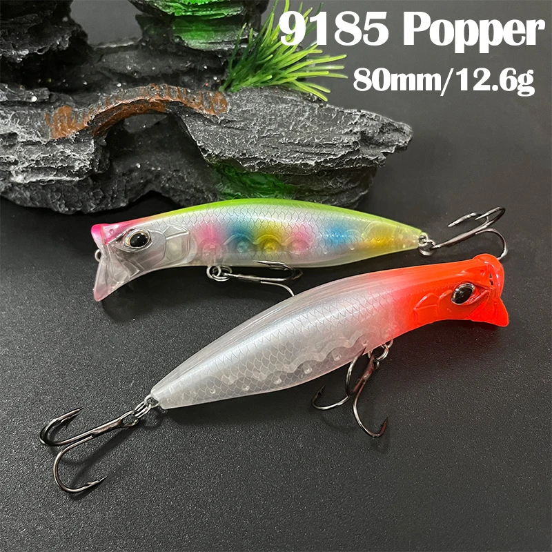 Señuelo Topwater Popper con acabado para lubina y lucio - imagen 2