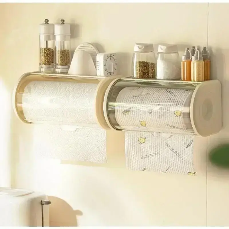 Dispensador de papel de pared con tapa