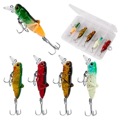 Señuelo crankbait topwater saltamontes insecto con triple gancho