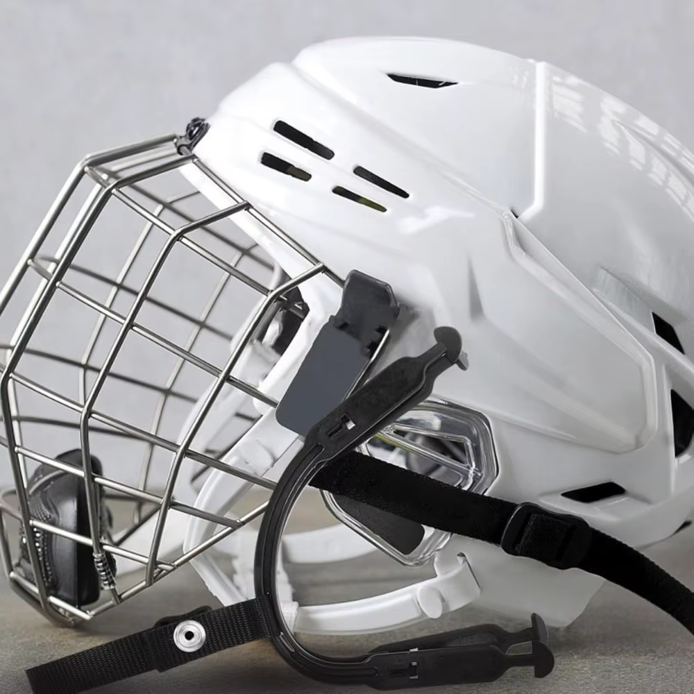 Correa barbilla desmontable casco hockey liberación rápida ajustable - imagen 2