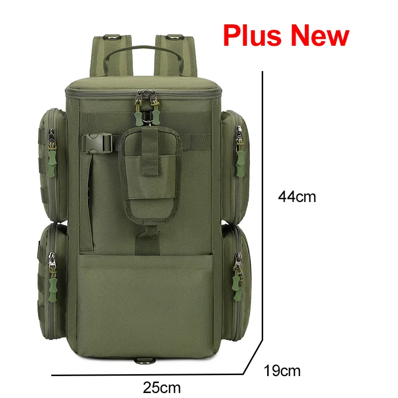 Mochila de pesca Scione con sistema MOLLE y portacañas