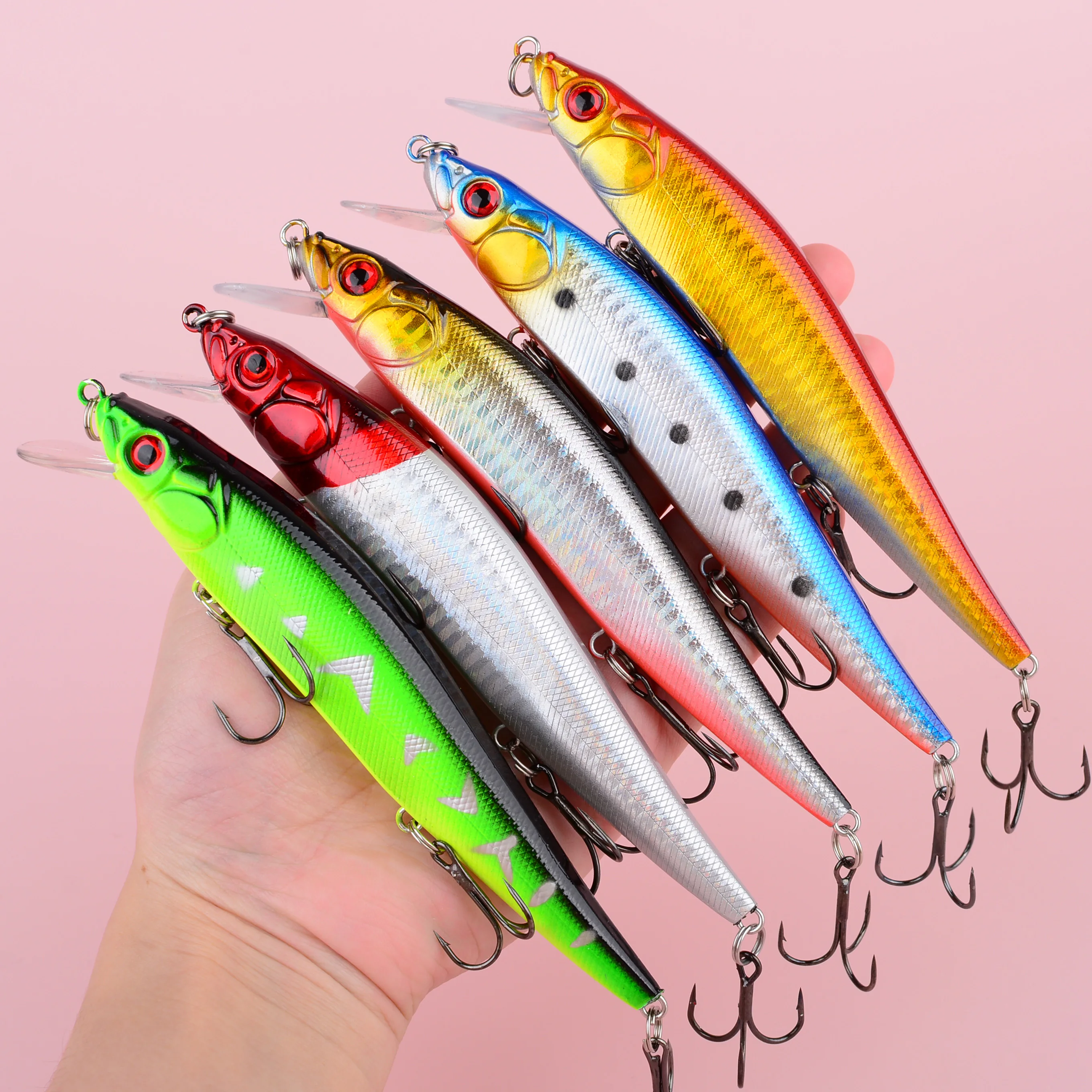 Vista del señuelo minnow
