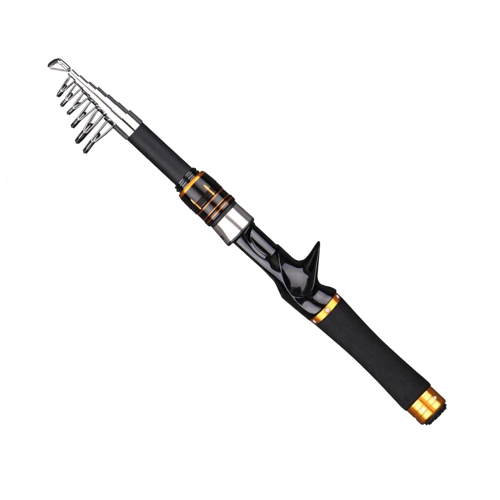 Caña de pesca telescópica de carbono para spinning y casting - imagen 3
